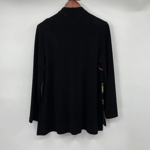 Draper & Damon's Asian Jacket Womens Size Small Black Floral Button Textured - Picture 7 of 9